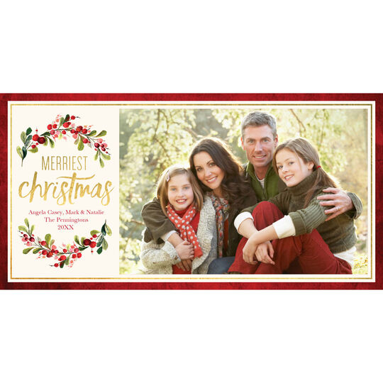 Gorgeous Garland Holiday Photo Cards
